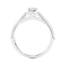 Ribbon Pave Ring - 0.5 cts round