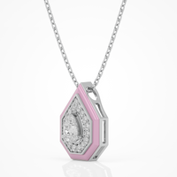 Pink Pear Pendant