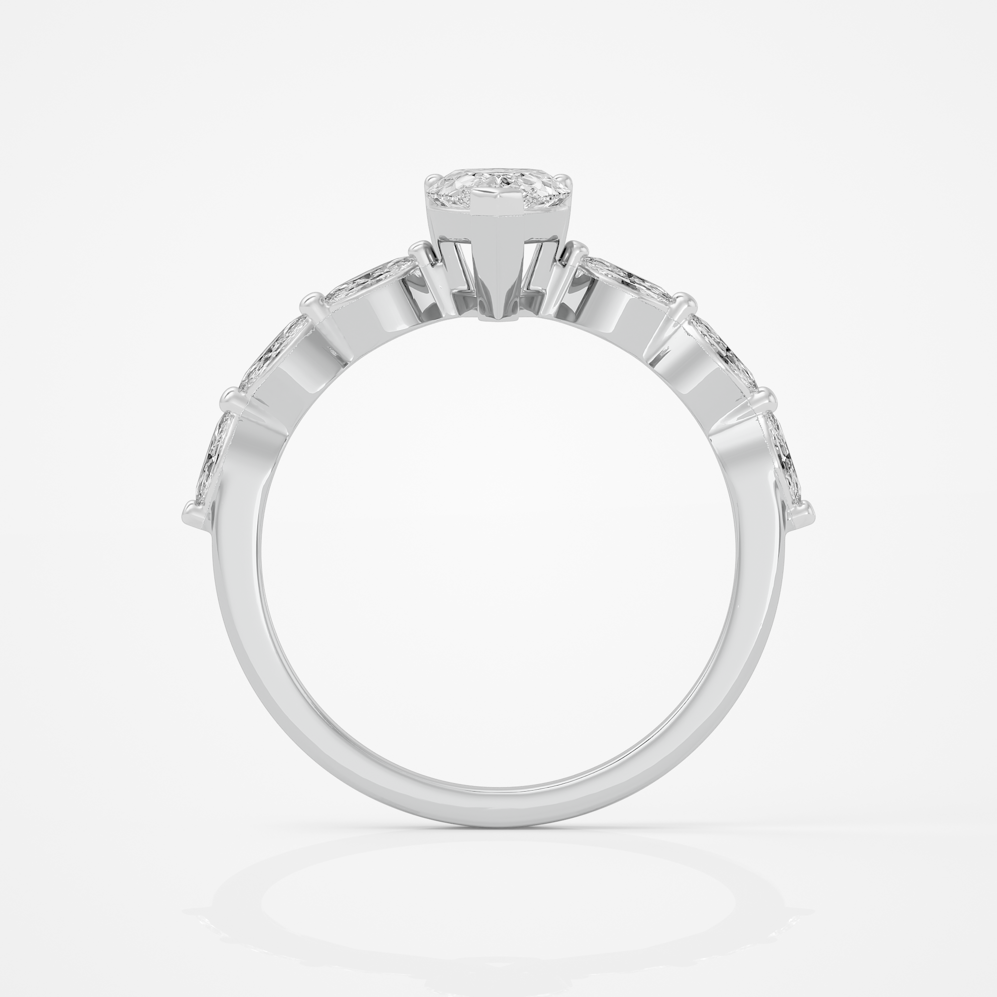 Celeste Pear Ring - 1 ct Pear