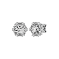 2 ct Infinite glow studs - Basket setting