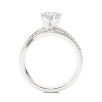 Linear Solitaire Ring - 0.5 ct round