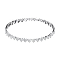 Cluster Heart Tennis Bracelet