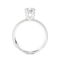Aurora Twist Ring - 0.8 ct round