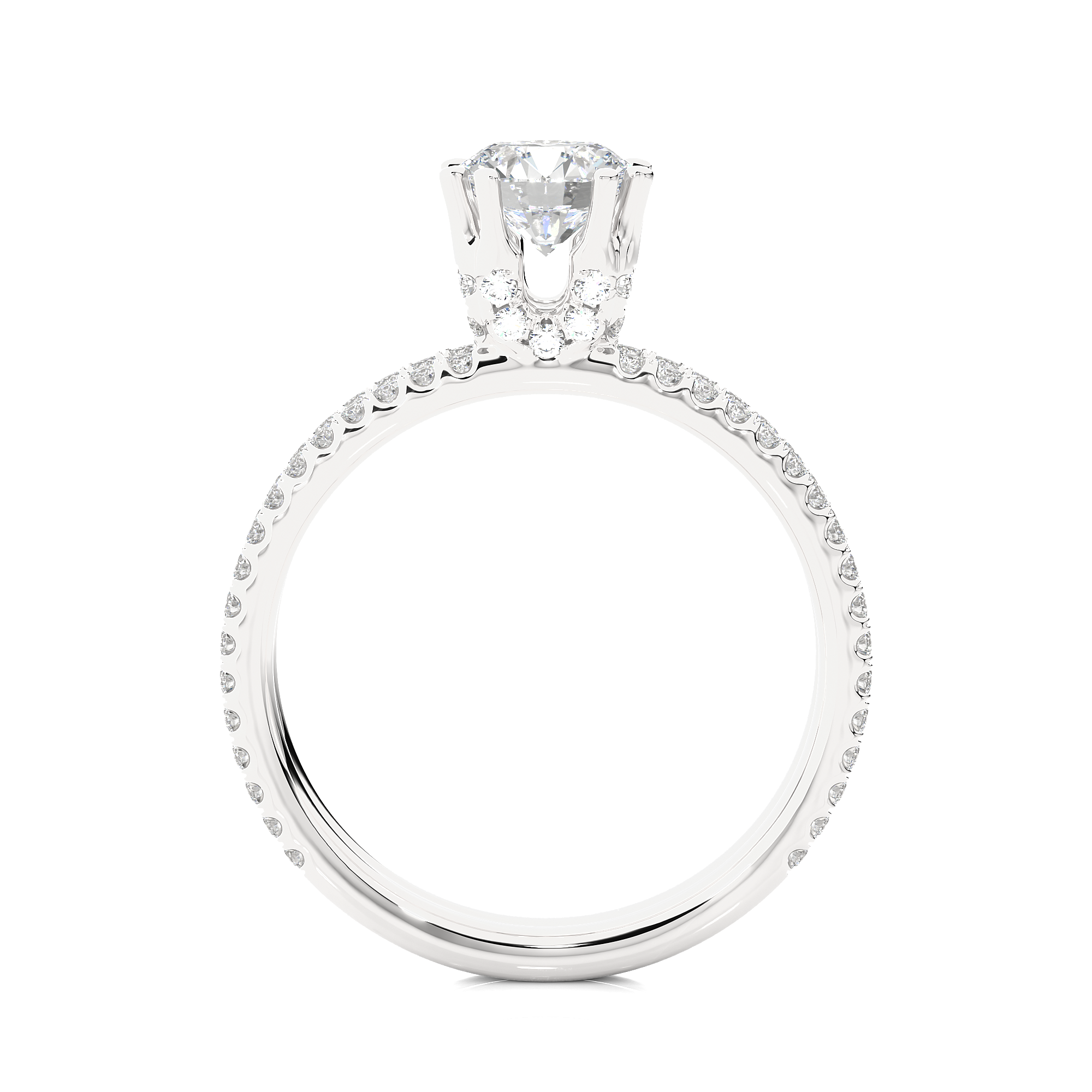 Aurora Twist Ring - 0.8 ct round