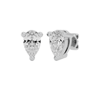 0.5 ct Pear studs - Basket setting