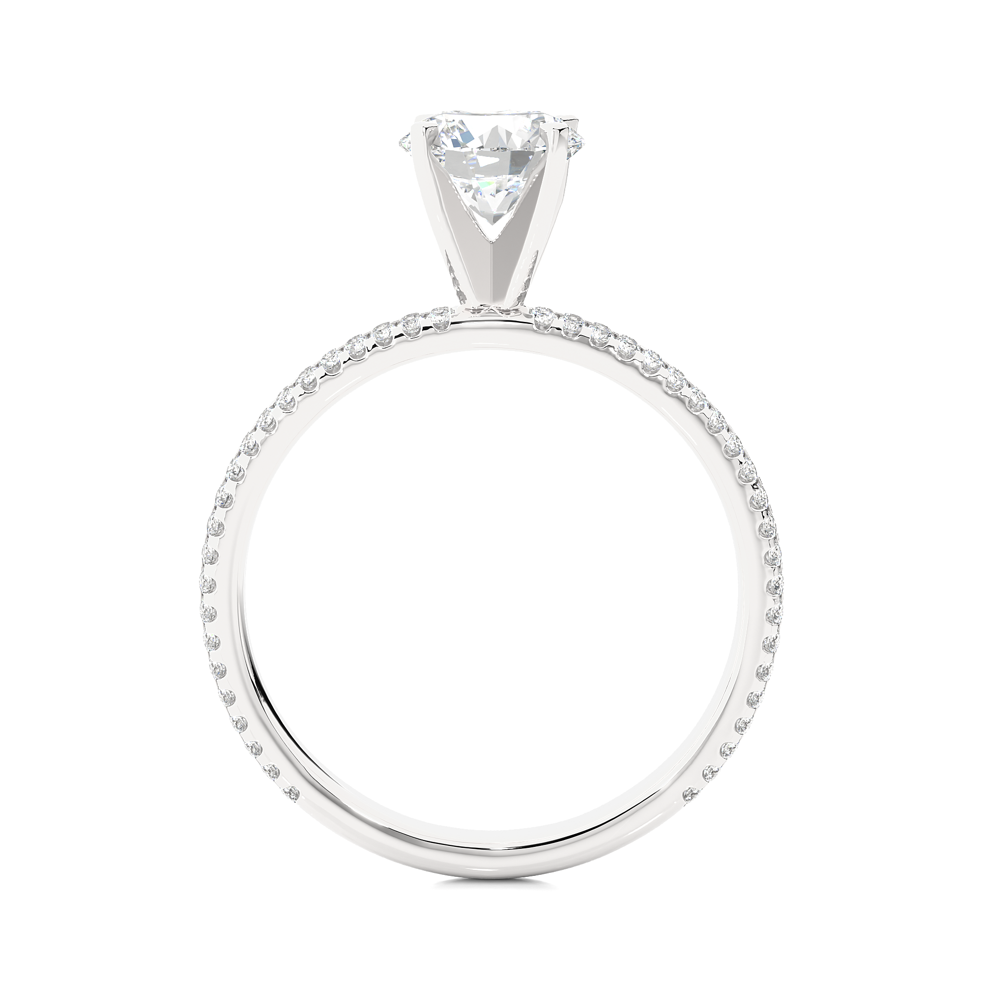 Lumina Pave - 0.8 ct round