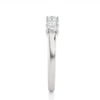 7 Princess-Cut Diamond Band