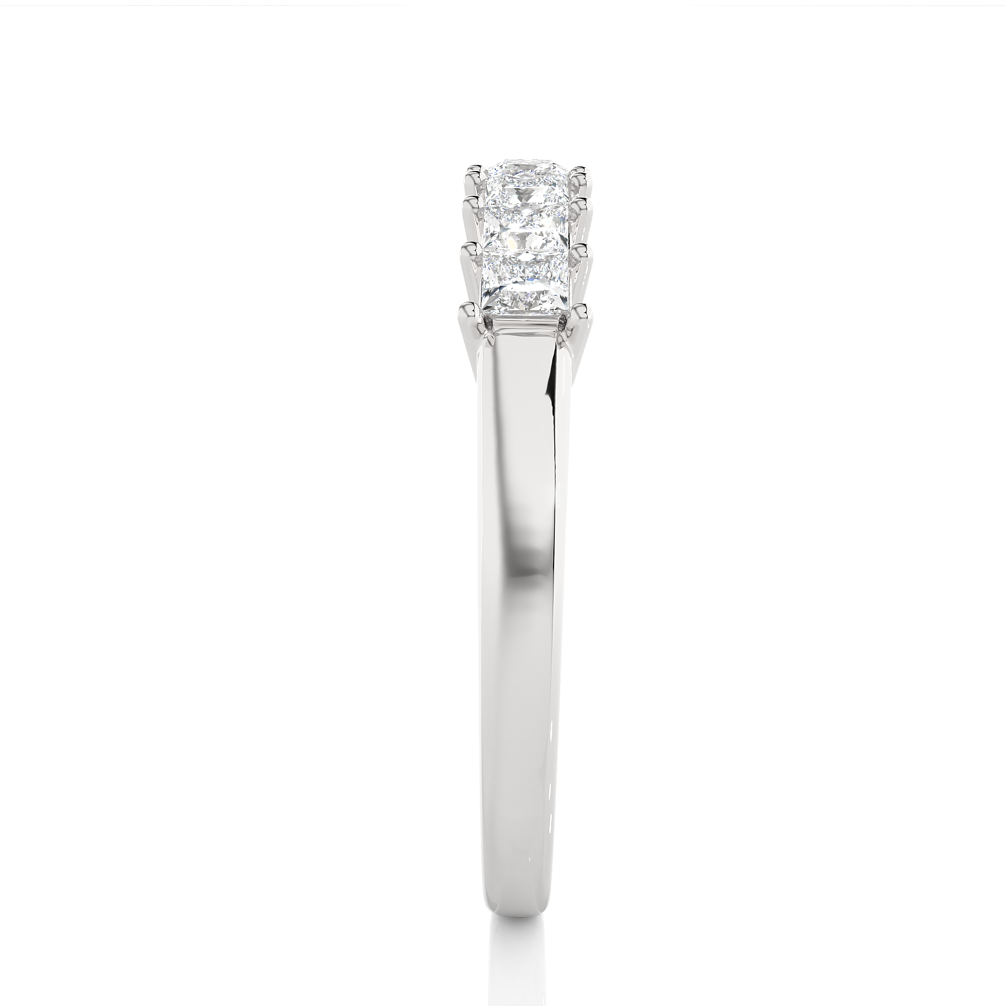 7 Princess-Cut Diamond Band