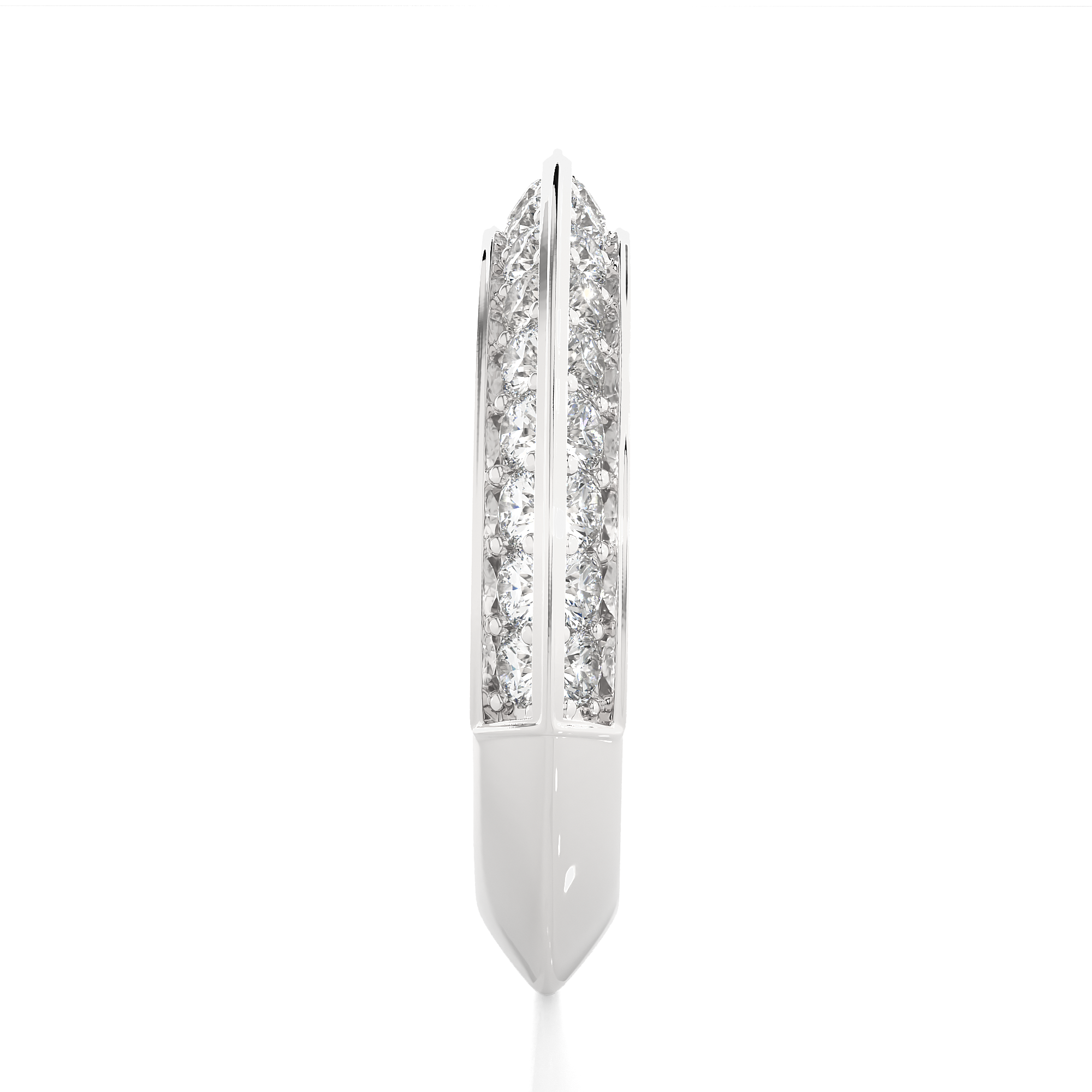 Two-Row Edge Diamond Band