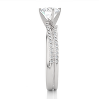 Linear Solitaire Ring - 0.5 ct round