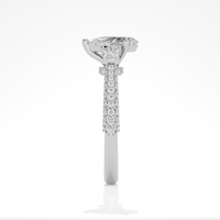 Serene Dewdrop Ring - 1.9 ct Pear