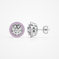 Amora Round Studs - 2.4 Round