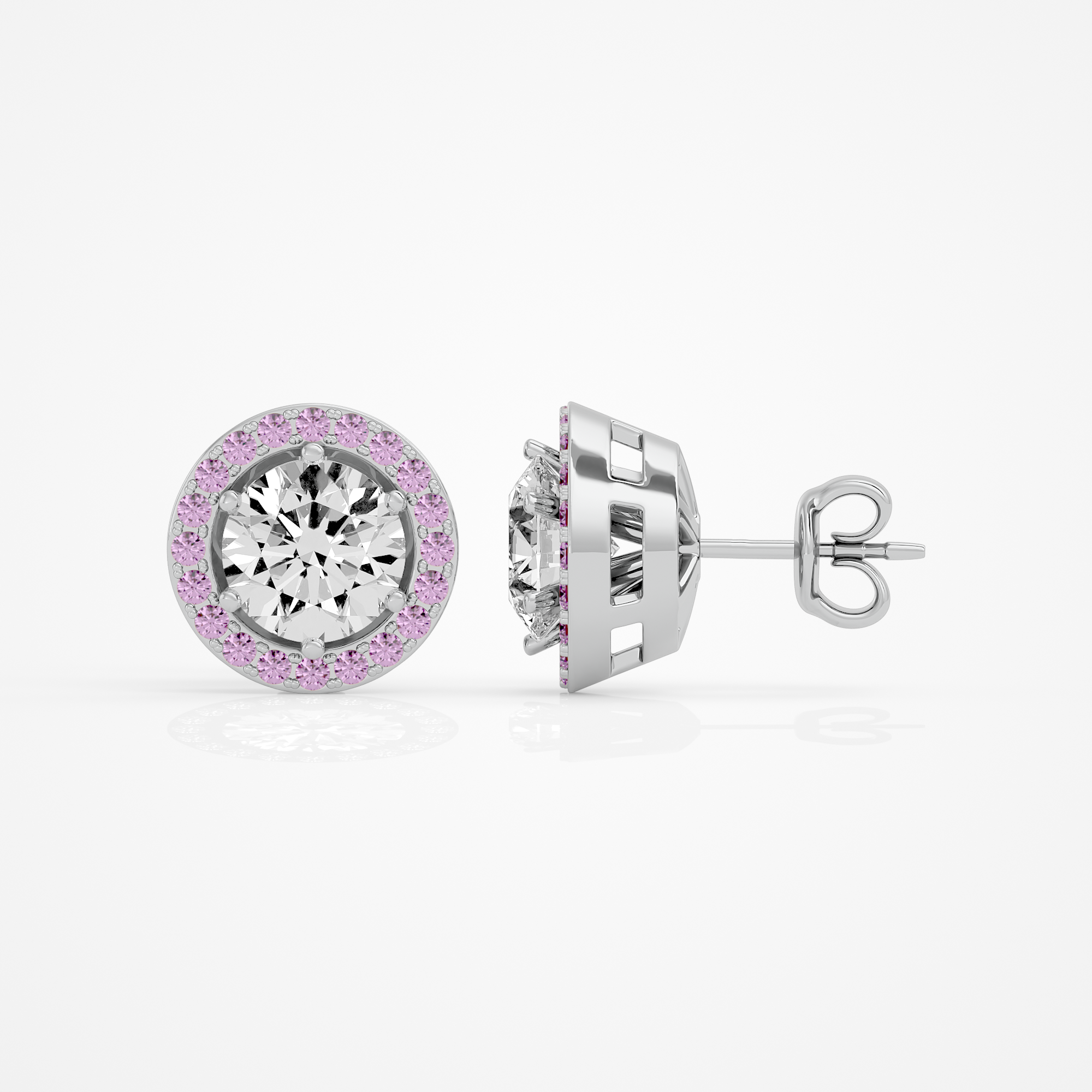 Amora Round Studs - 2.4 Round