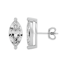 2 ct Marquise studs - Basket setting