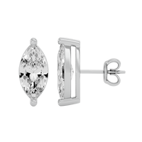 2 ct Marquise studs - Basket setting