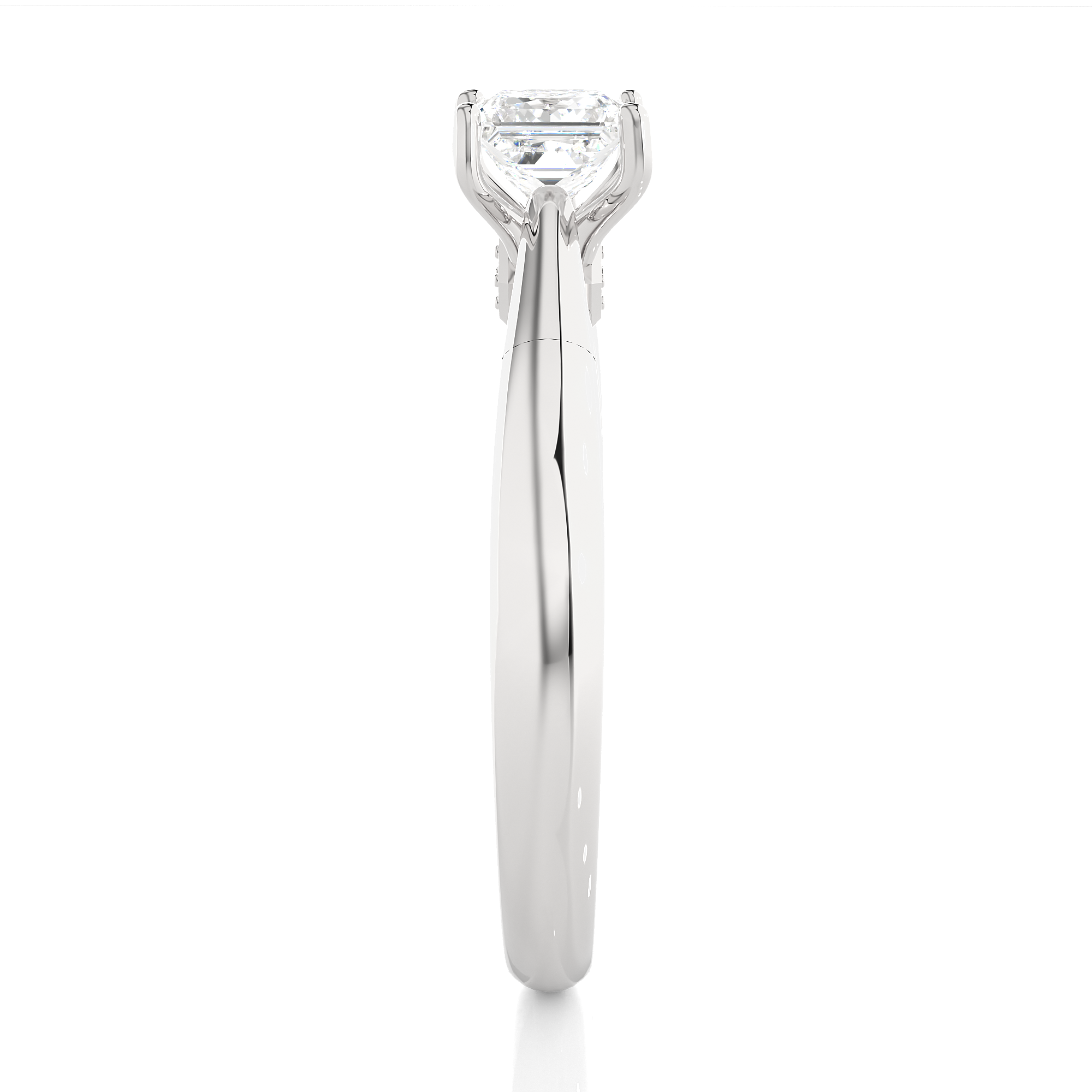 Lunara Ring - 0.8 ct princess