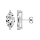 4 ct Marquise studs - Basket studs
