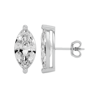 4 ct Marquise studs - Basket studs