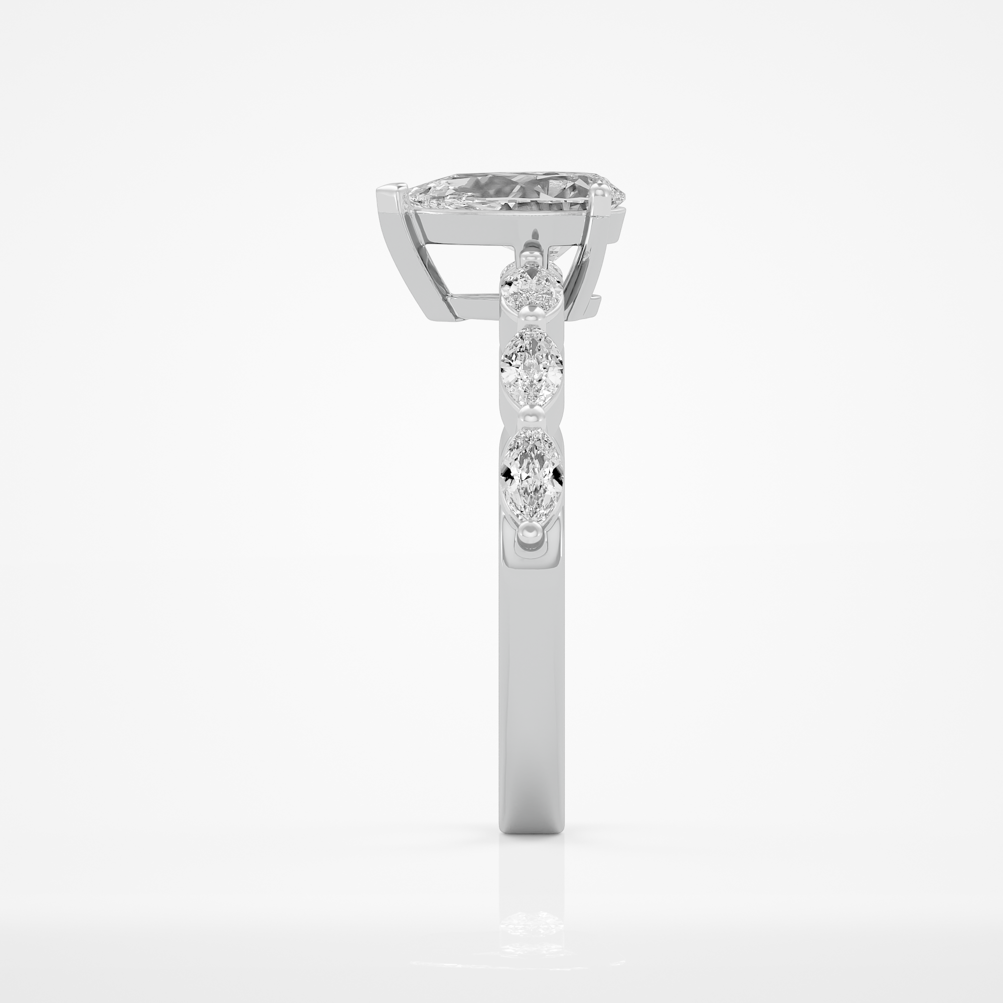 Celeste Pear Ring - 1 ct Pear