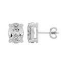 2 ct Oval studs - Basket setting