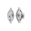 4 ct Marquise studs - Basket studs