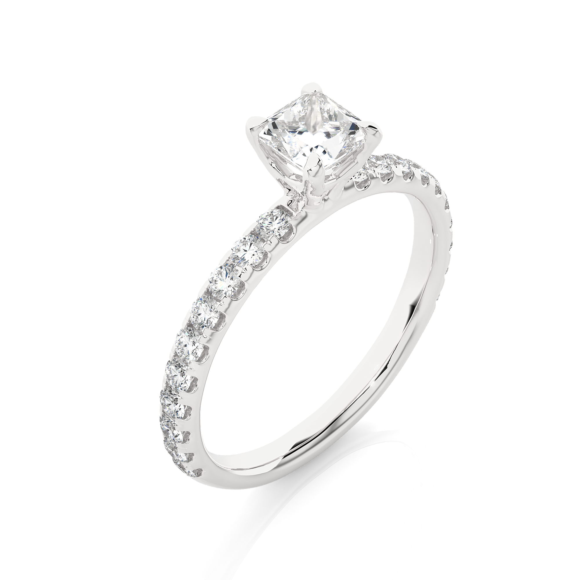 Apex Facet Ring - 0.6 cts princess