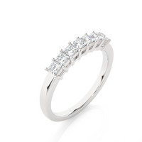 7 Princess-Cut Diamond Band