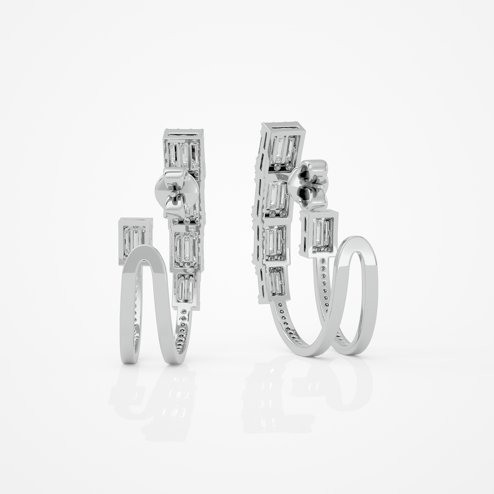 Radiant Baguette Earrings
