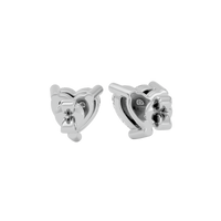 0.5 ct Heart studs - Basket setting