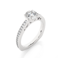Aura Cascade Ring - 1 ct round
