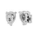 2 ct Pear Studs - Basket setting