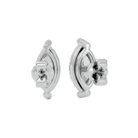 1 ct Marquise studs - Basket setting
