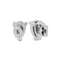 0.5 ct Pear studs - Basket setting