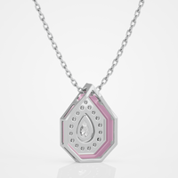 Pink Pear Pendant