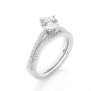 Linear Solitaire Ring - 0.5 ct round