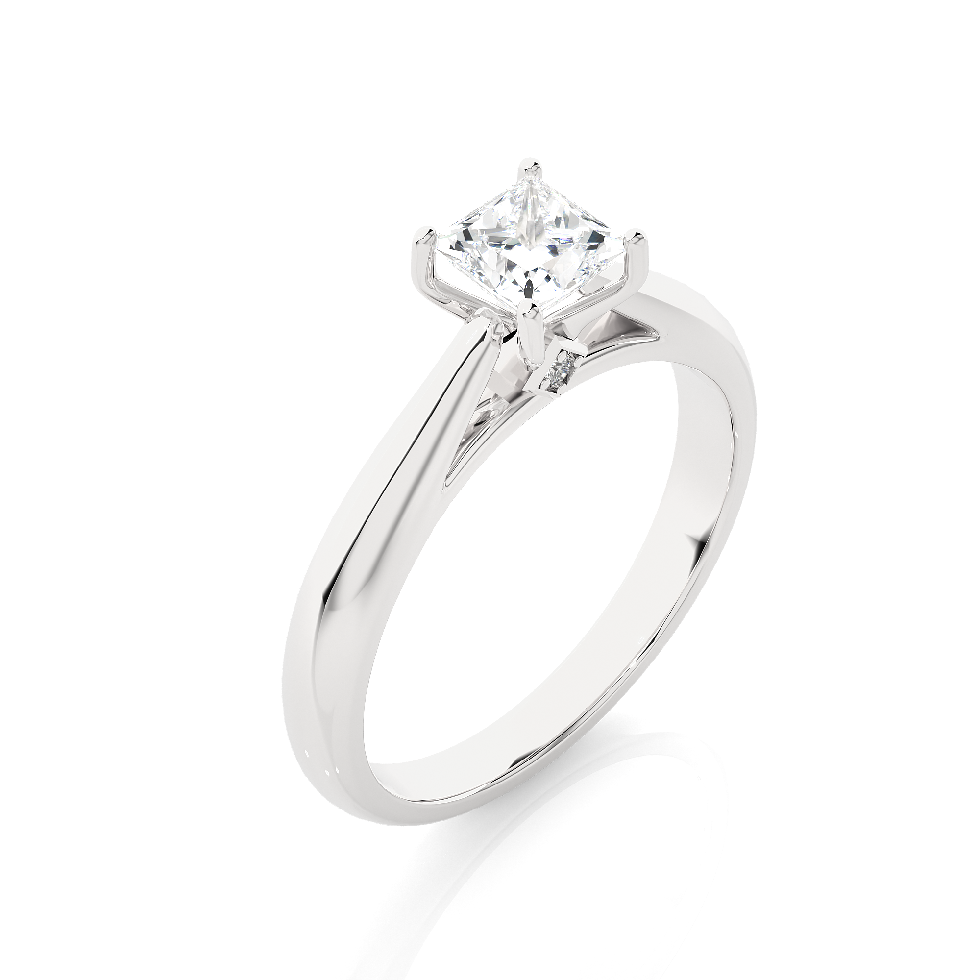 Lunara Ring - 0.8 ct princess