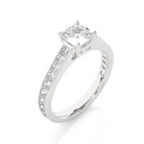 Cushion Cascade Ring - 1.1 ct cushion