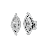 2 ct Marquise studs - Basket setting