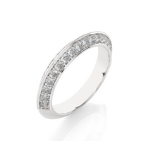Two-Row Edge Diamond Band
