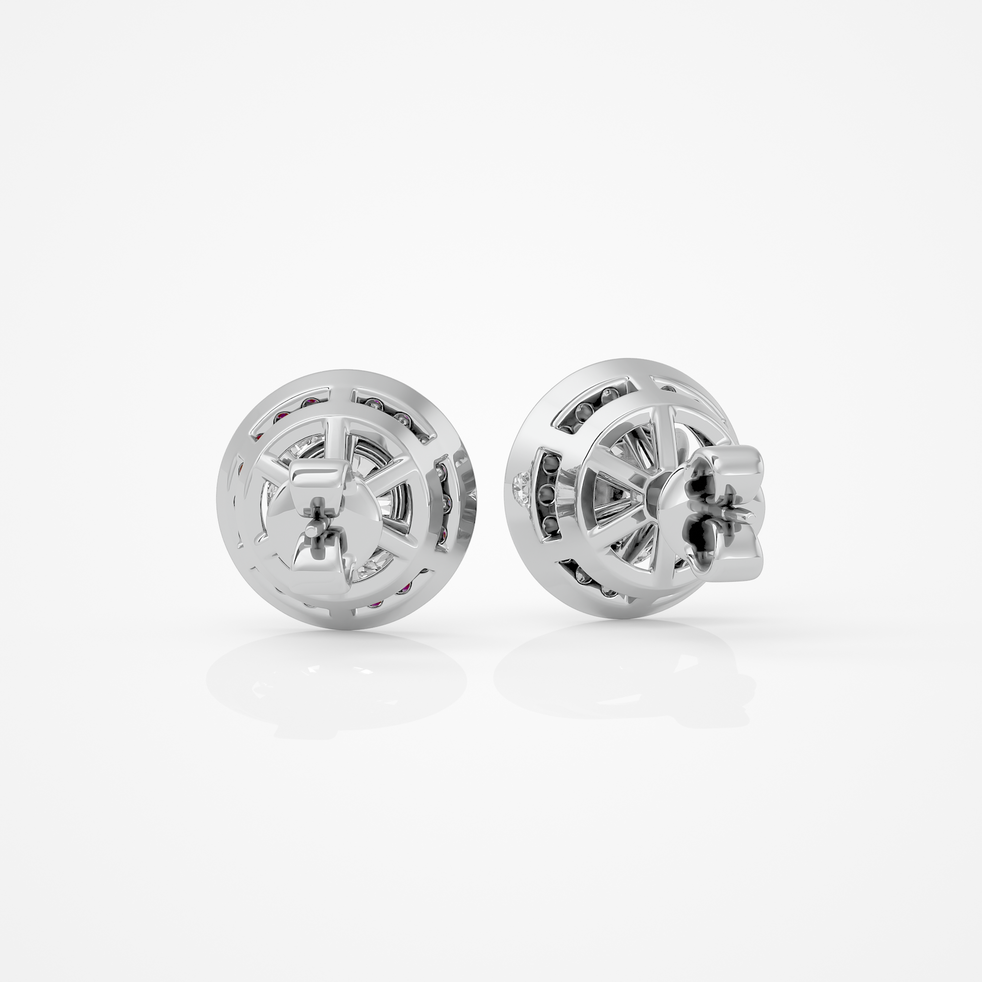 Amora Round Studs - 2.4 Round