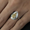Golden Pear Ring - 2.5 pear