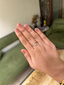 Emerald Diamond Ring - 1.1 ct