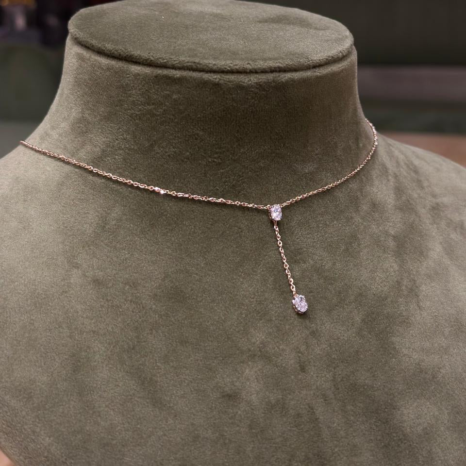 Linea Drop Solitaire Necklace
