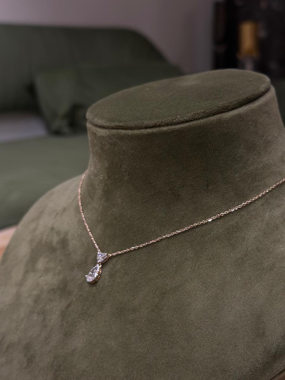 Droplet Solitaire Necklace
