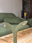 Blush Petal Studs -  1 ct