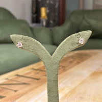 Blush Petal Studs -  1 ct