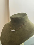 Cluster Halo Diamond Necklace