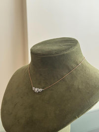 Cluster Halo Diamond Necklace