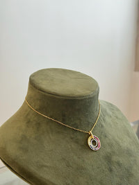 Rainbow Halo Necklace