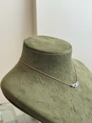 Cluster Halo Diamond Necklace